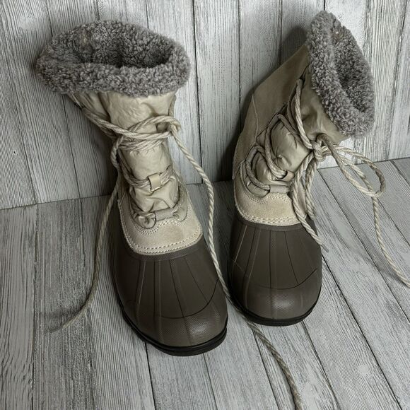 SPERRY Womans 7.5 Quarter  Water Proof Duck Boots # STS99765 Suede Leather Laced - Picture 11 of 11